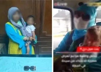 واقعة سيدة وطفلة داخل ميكروباص