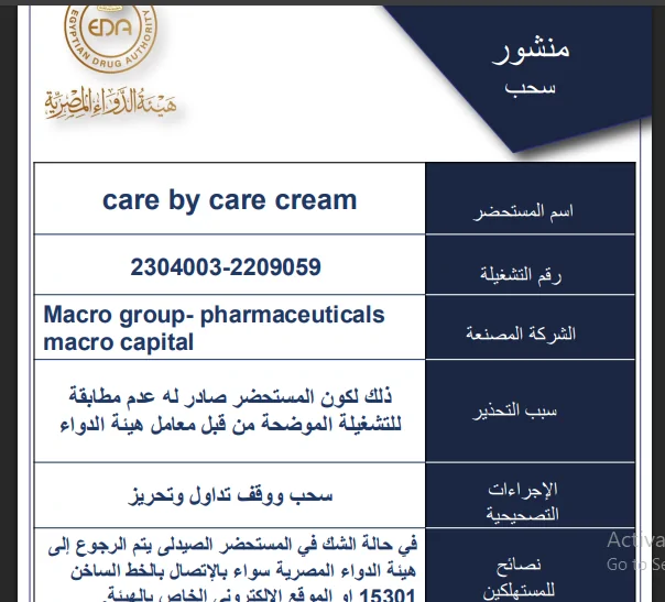 احذروا هذه التشغيلات هيئة الدواء تصدر قرار عاجل بسحب كريم شهير لتسلخات الأطفال 2 قرار هيئة الدواء