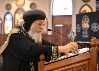 البابا تواضروس الثاني خلال صلوات الجمعة العظيمة