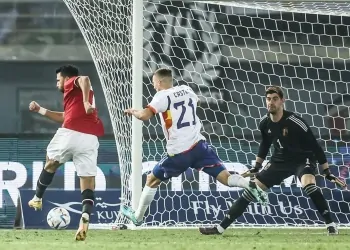 منتخب مصر أمام بلجيكا